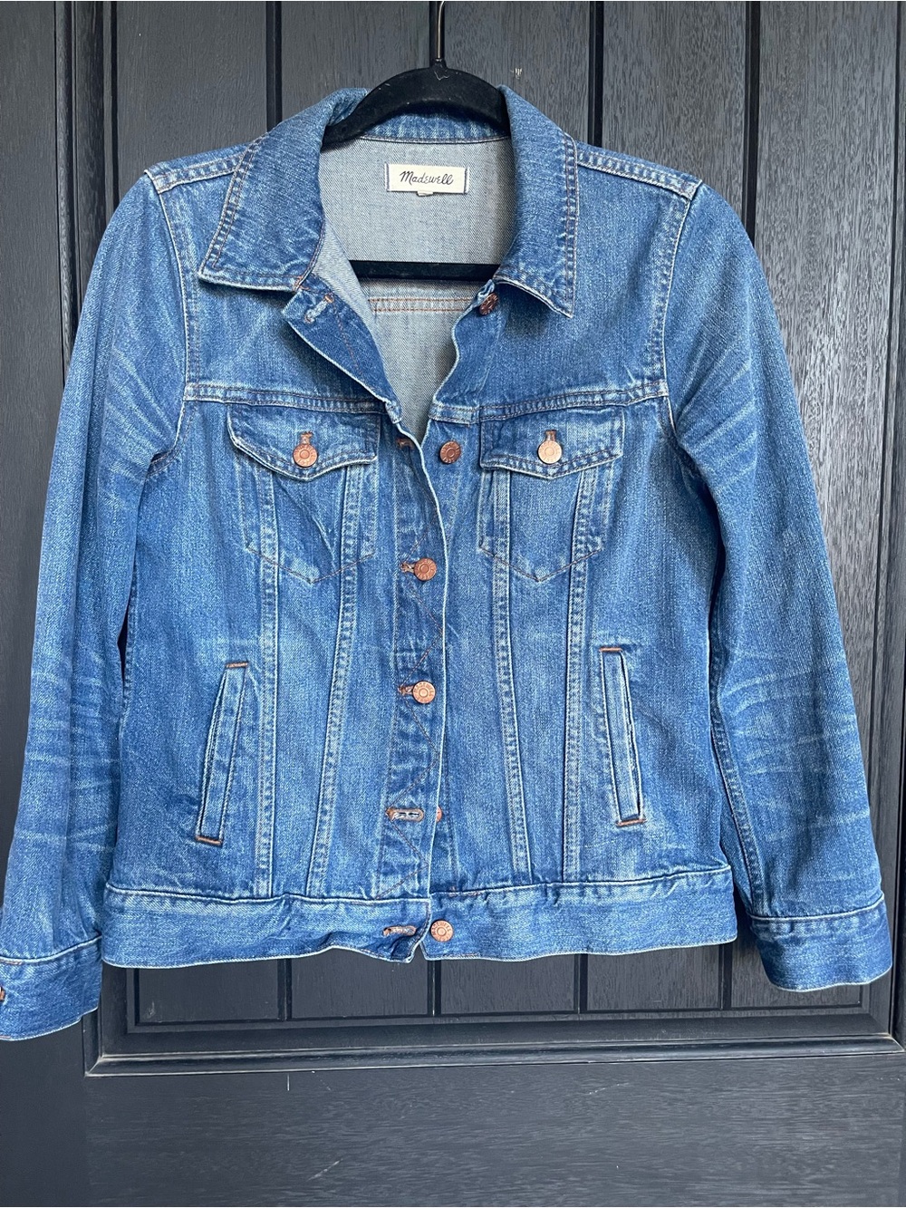 Madewell The Jean Jacket Pinter Wash Denim Trucker Jacket Medium